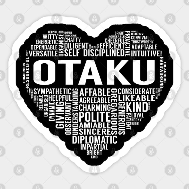 Otaku Heart Sticker by LotusTee